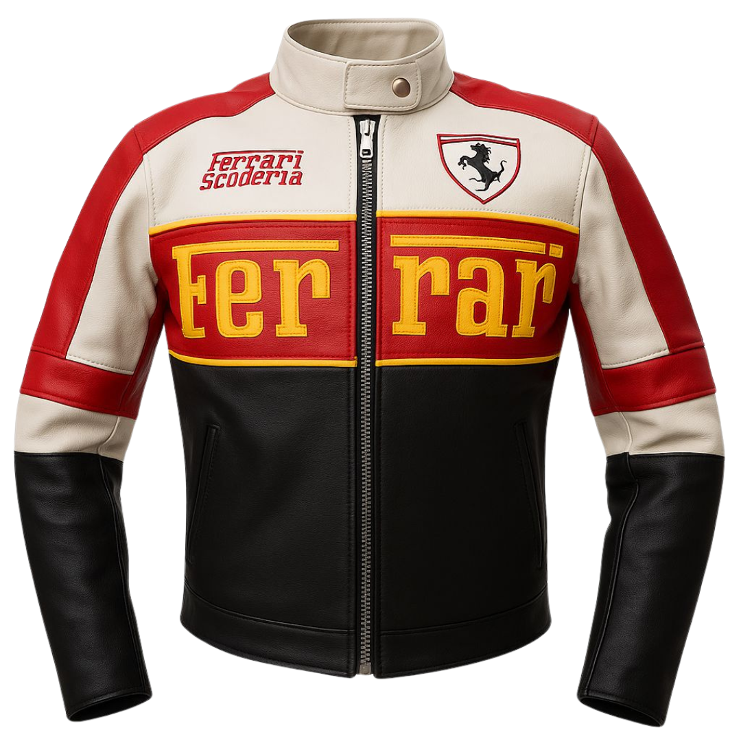 Miniatura 2 de CHAQUETA DAMA MOTERA FERRARI - COLOR: NEGRO-FUCSIA, TALLAS: L